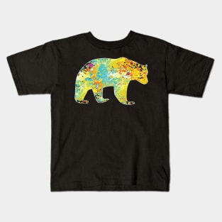 Cool Grizzly Bear Colourful T-shirt Kids T-Shirt